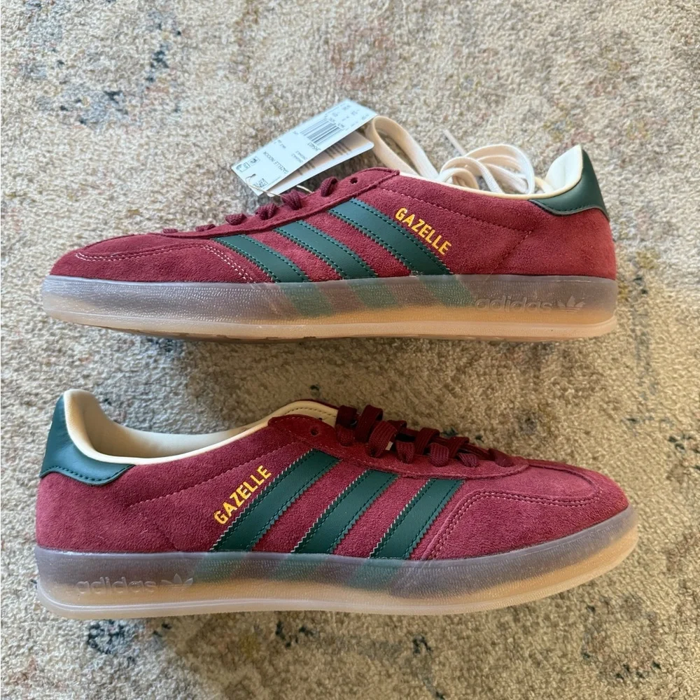 Adidas Gazelle Indoor Shadow Maroon / Green / Off White (JH5403)